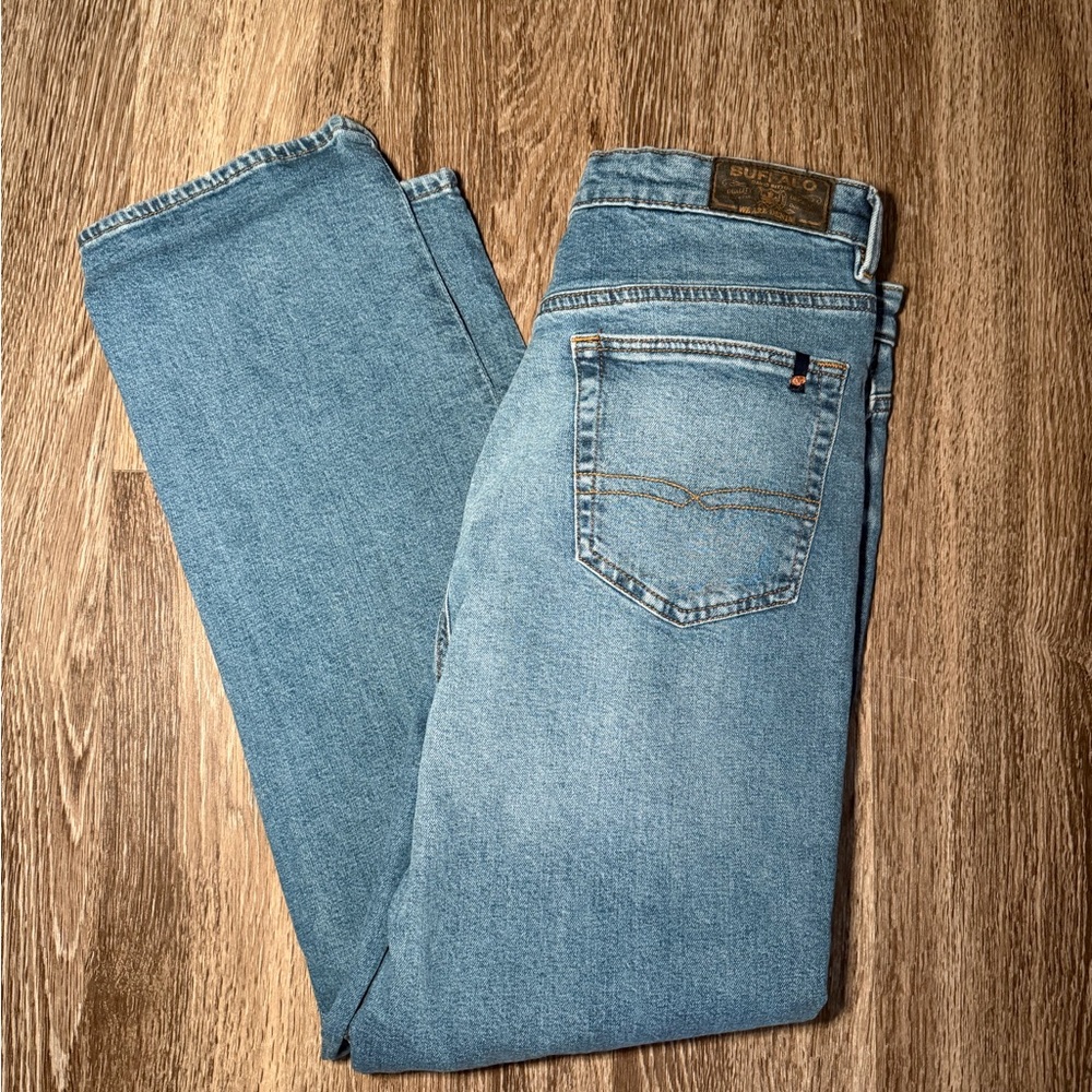 Buffalo Jayden‎ High Rise Straight Leg Jeans Blue 32 Minimalist Casual Work
